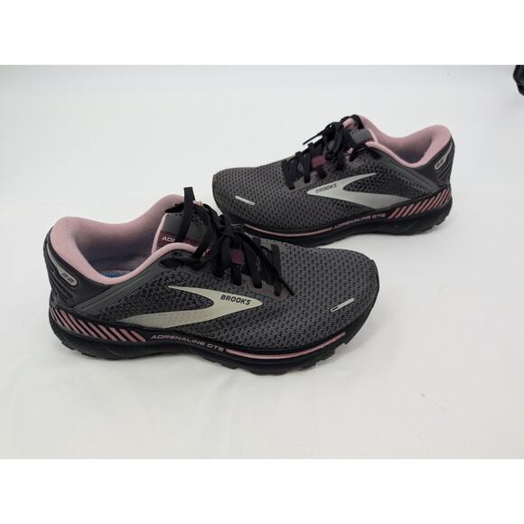 Brooks Adrenaline GTS 22 Running Women's 10 Black Pearl Athletic Athleisure ** - Picture 1 of 9